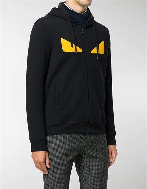 fendi hoodie with eyes|fendi monster hoodie.